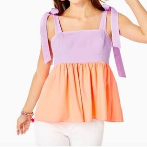 Lilly Pulitzer Anlee Cotton Top Size 12